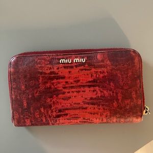 Miu Miu leather wallet large